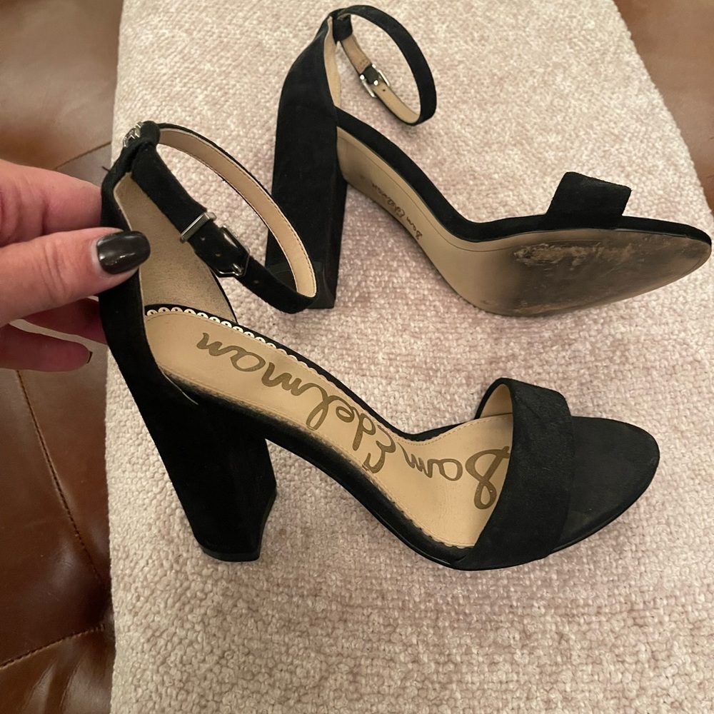 Sam Edelman Black Suede Heels